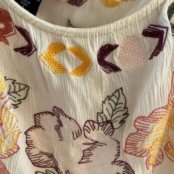 Torrod Floral Emroidered Off The Shoulder Blouse - Picture 8 of 8